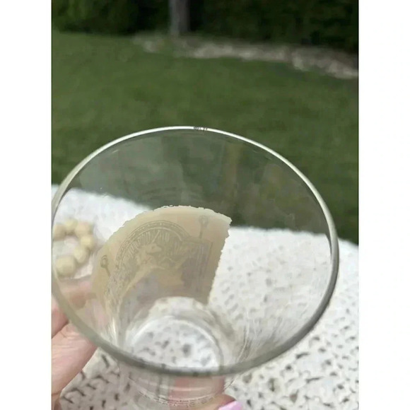 Vintage 1960s Rx Pharmacy Apothecary Bar Ware Drinking Glass Unicorn Mortar Rare - Picture 4 of 4